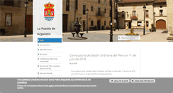 Desktop Screenshot of lapuebladearganzon.es