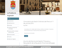 Tablet Screenshot of lapuebladearganzon.es